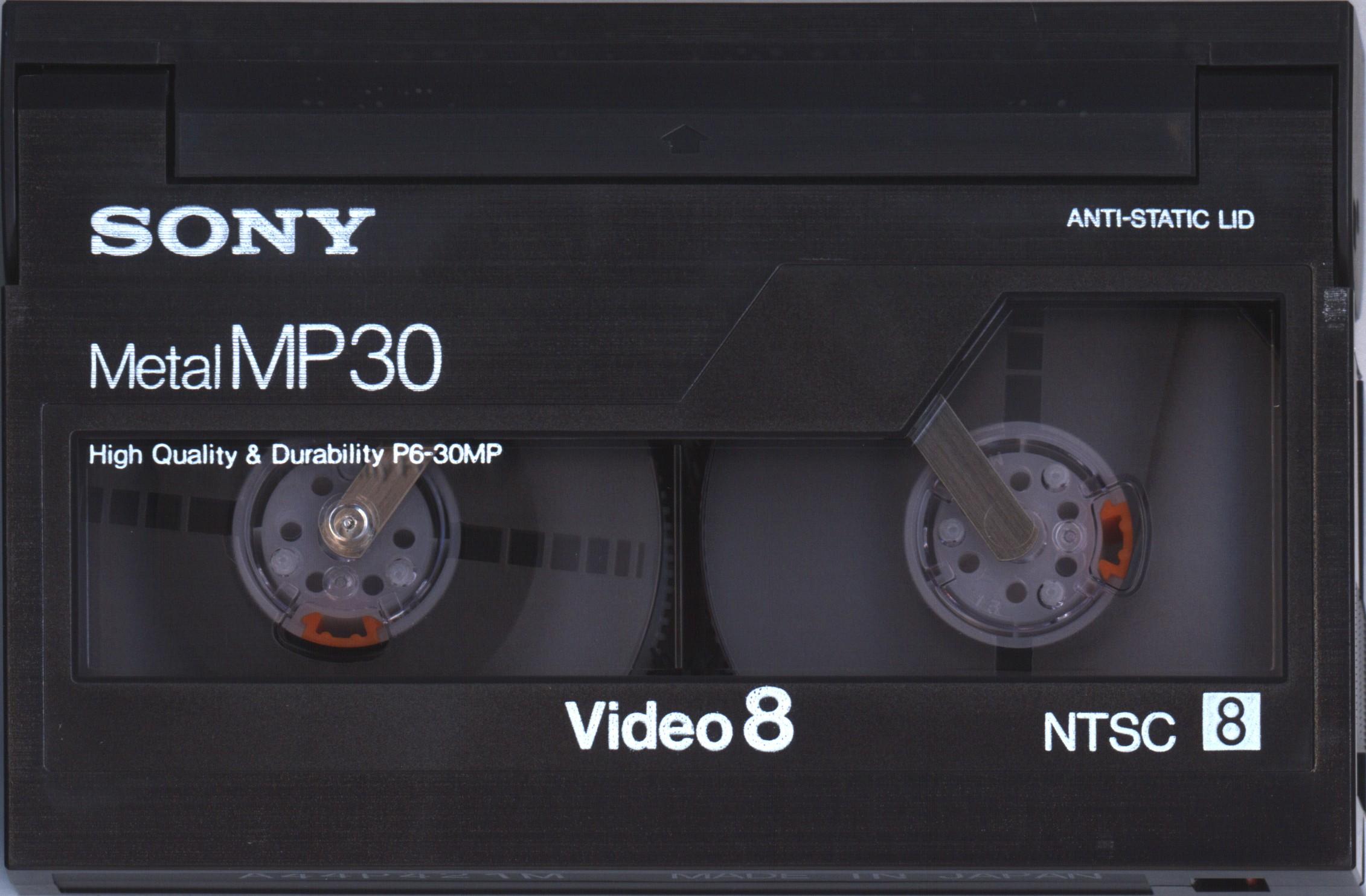 Video8, Hi8, Digital8 Sony MP 30 "Video8 P6-30MP" Type IV Metal 1992 North America