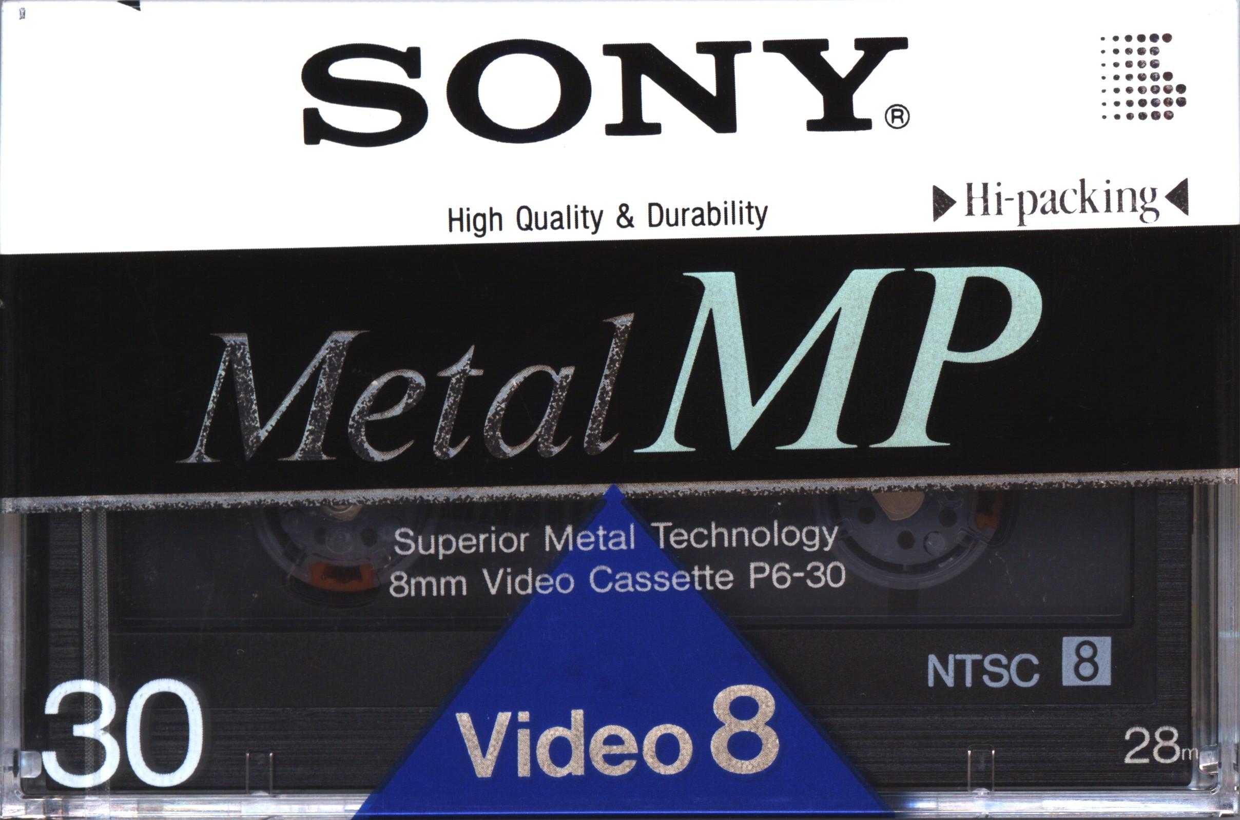 Video8, Hi8, Digital8 Sony MP 30 "Video8 P6-30MP" Type IV Metal 1992 North America
