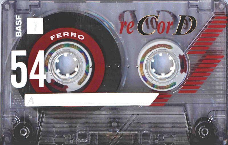 Compact Cassette BASF Record I 54 Type I Normal 1995 Europe