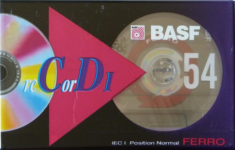 Compact Cassette: BASF  - Record I 54