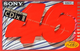 Compact Cassette Sony CDix II 46 "C-46CDX2D" Type II Chrome 1996 Japan