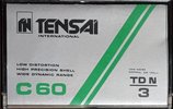 Compact Cassette Tensai TD N 3 60 Type I Normal 1981 Europe