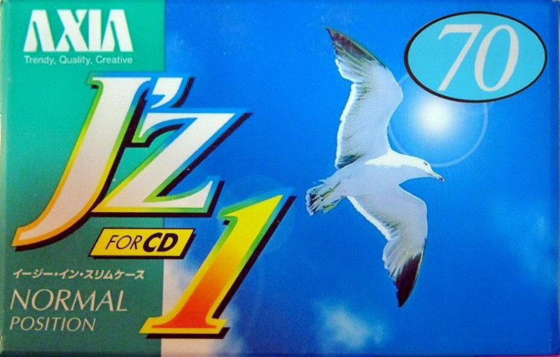 Compact Cassette AXIA J`z 1 70 "JZ1F 70" Type I Normal 1996 Japan