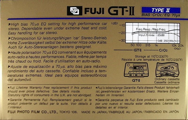 Compact Cassette: FUJI Fuji - GT-II 60