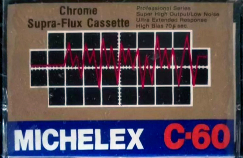 Compact Cassette Michelex Supra-Flux 60 Type II Chrome 1982 USA