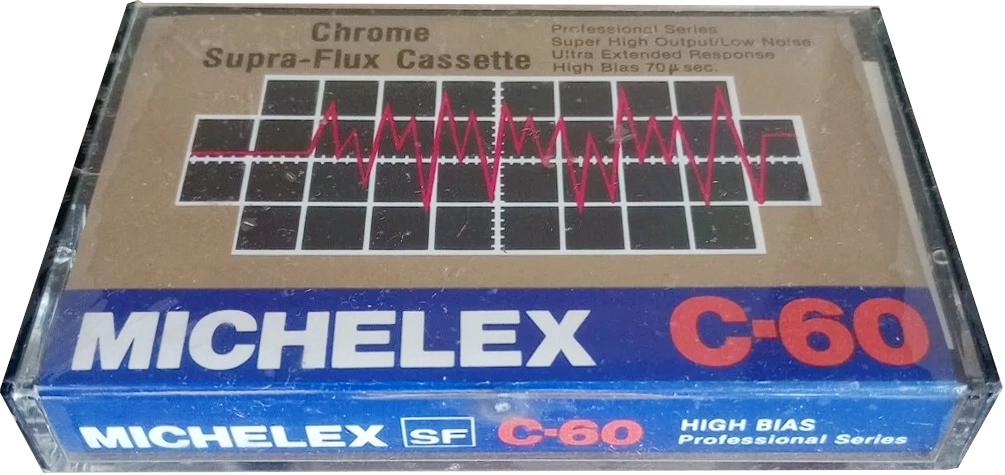 Compact Cassette Michelex SF / Supra-Flux 60 Type II Chrome 1981 North America