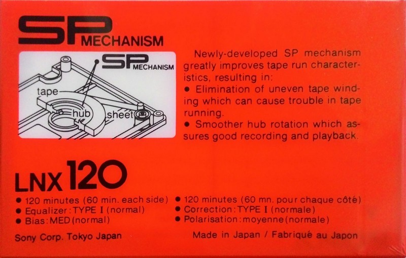 Compact Cassette: Sony  - LNX 120