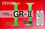 Compact Cassette Denon GR-II 60 "GR-2 60U" Type II Chrome 1994 Japan