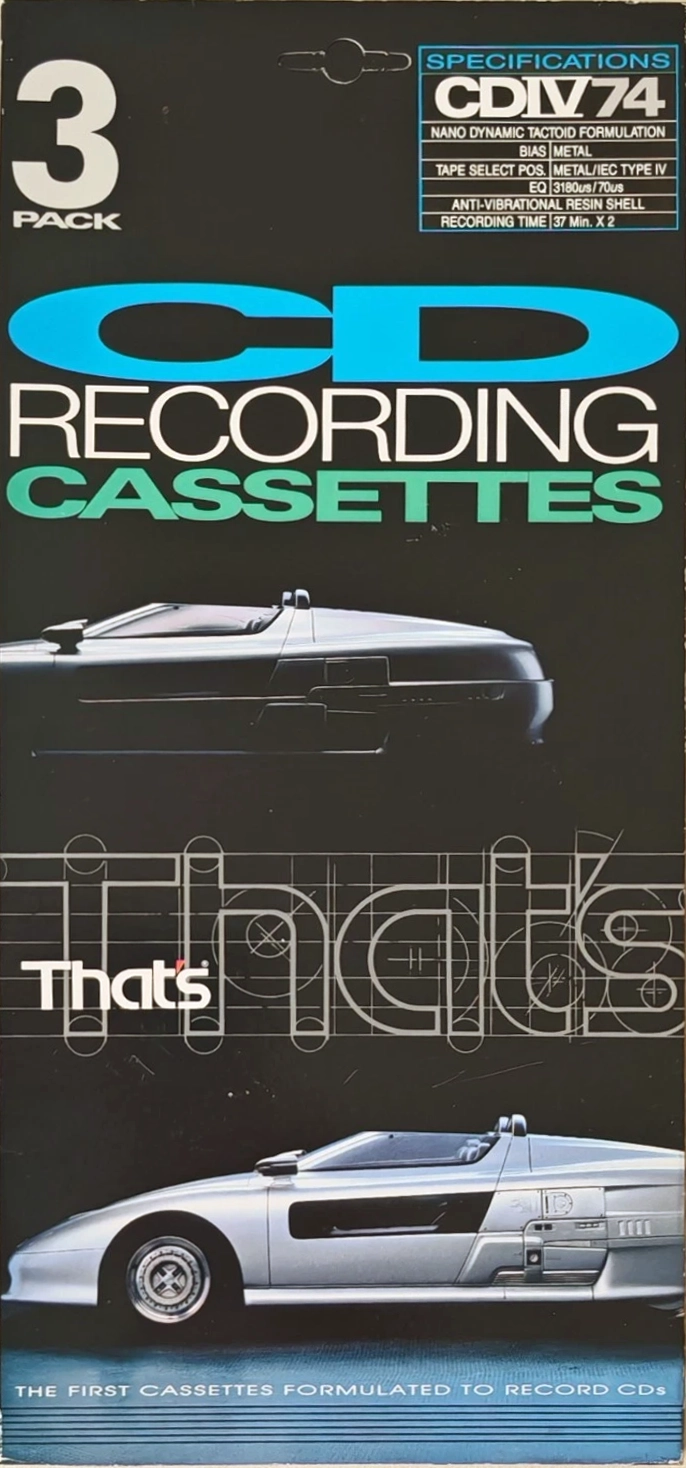 3 pack Thats CD 74 "CD-IV" Type IV Metal 1987 USA