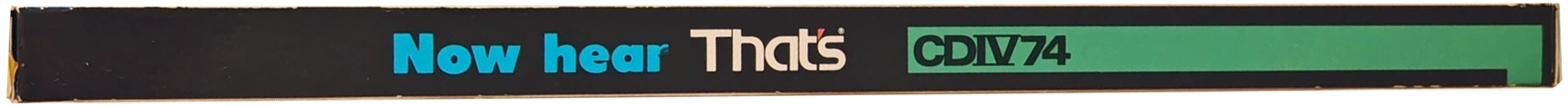 3 pack Thats CD 74 "CD-IV" Type IV Metal 1987 USA