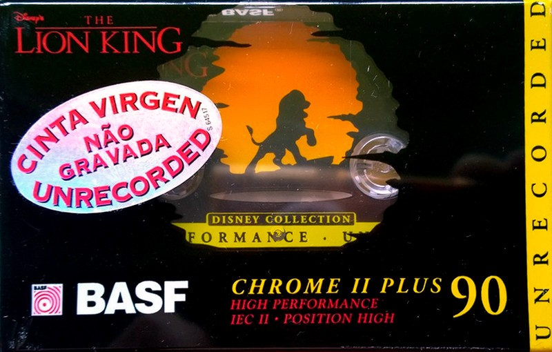 Compact Cassette BASF Chrome II Plus 90 "The Lion King Edition I" Type II Chrome 1995 Europe