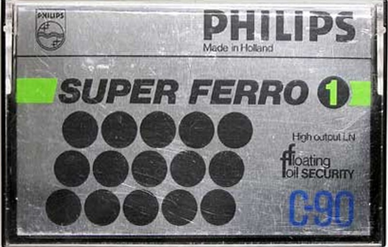 Compact Cassette Philips Super Ferro 90 Type I Normal 1979 Europe