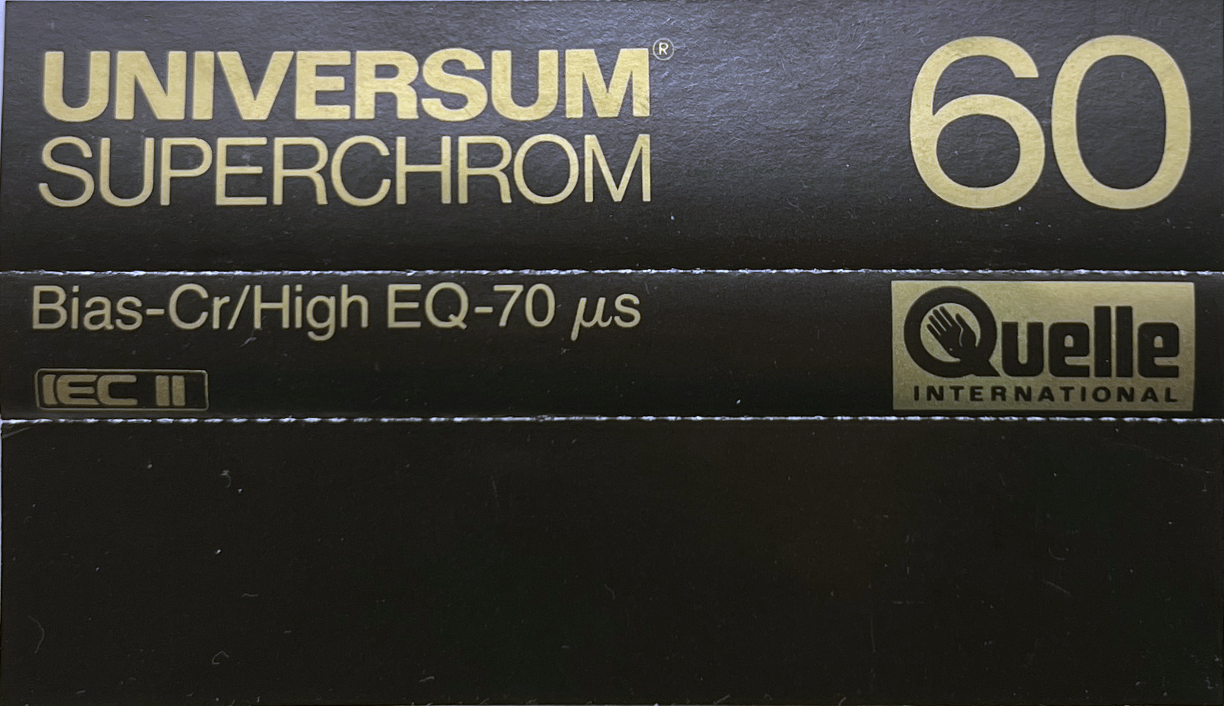 Compact Cassette Universum 60 Type II Chrome 1983 Europe