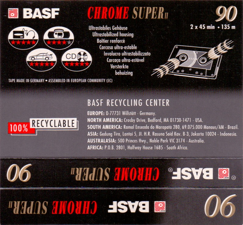 Compact Cassette: BASF  - Chrome Super II 90