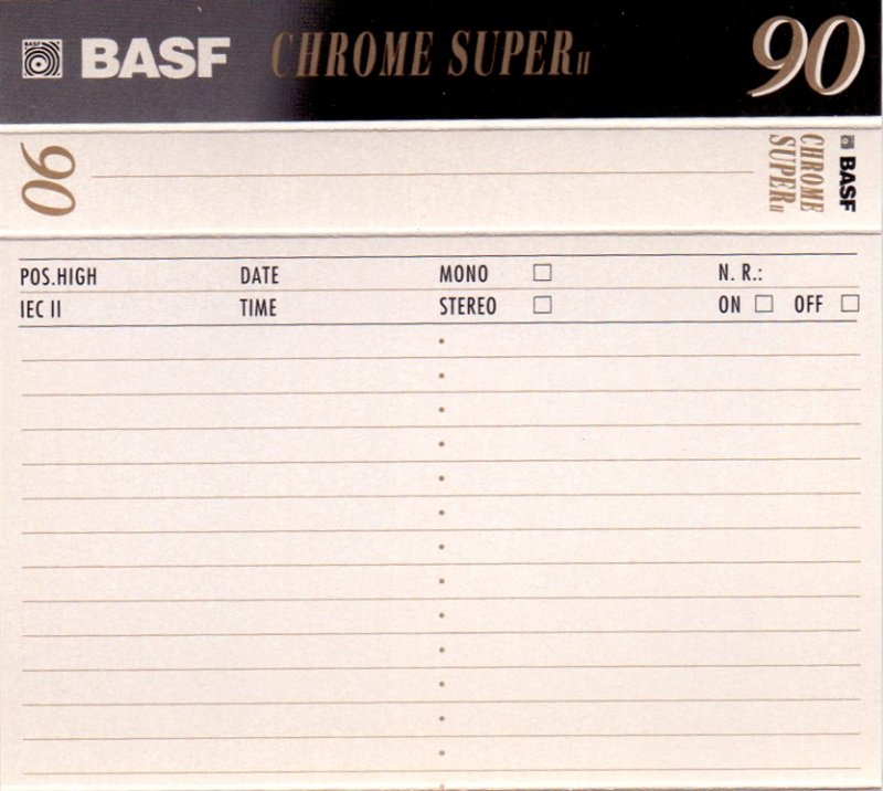 Compact Cassette: BASF  - Chrome Super II 90