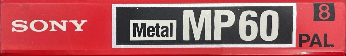 Video8, Hi8, Digital8 Sony MP 60 "P5-60MPB" Type IV Metal 1992 Europe