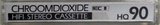 Compact Cassette Hema HQ 90 Type II Chrome 1990 Netherlands
