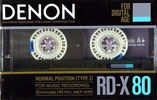 Compact Cassette Denon RD-X 80 Type I Normal 1986 Japan