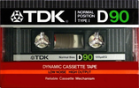 Compact Cassette TDK D 90 Type I Normal 1984 Japan
