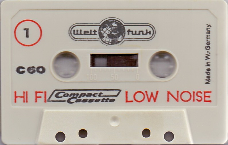 Compact Cassette Weltfunk 60 Type I Normal 1973 Europe