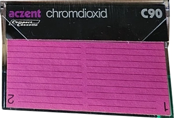 Compact Cassette Aczent 90 Type II Chrome 1978 Germany