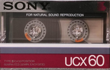 Compact Cassette Sony UCX 60 "UCX60N" Type II Chrome 1985 Japan