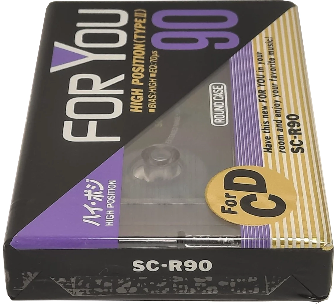 Compact Cassette Hitachi For You 90 "SC-R90" Type I Normal 1990 Japan