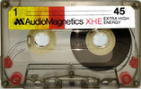 Compact Cassette Audio Magnetics XHE 45 Type I Normal 1975 Europe