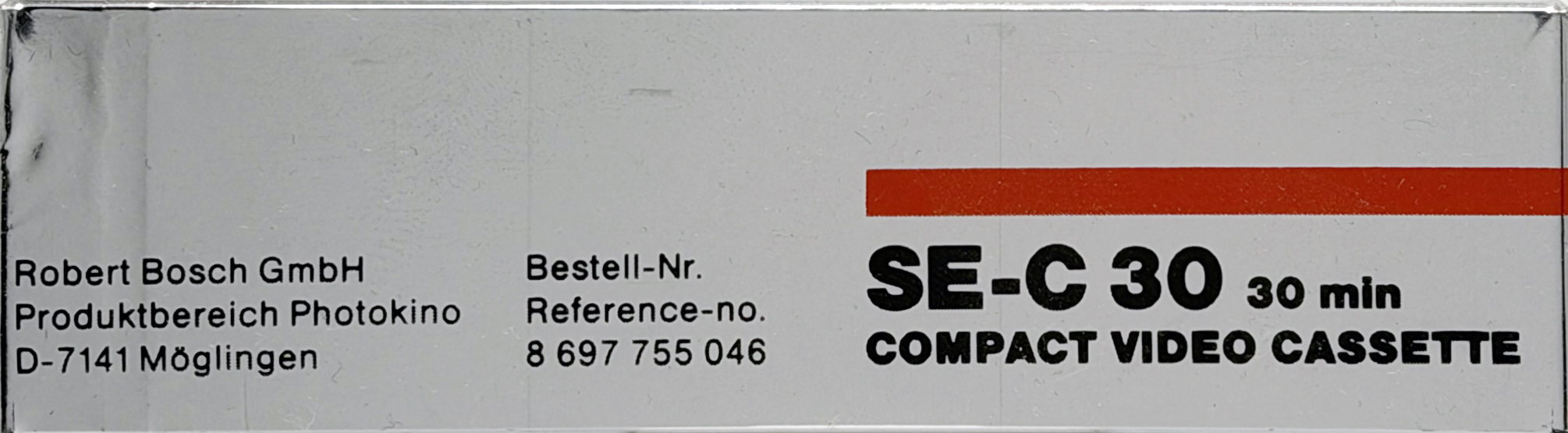 VHS-C (VHS Compact) Bauer 30 "625 SE-C" Type I Normal Germany