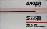 VHS-C (VHS Compact) Bauer 30 "625 SE-C" Type I Normal Germany