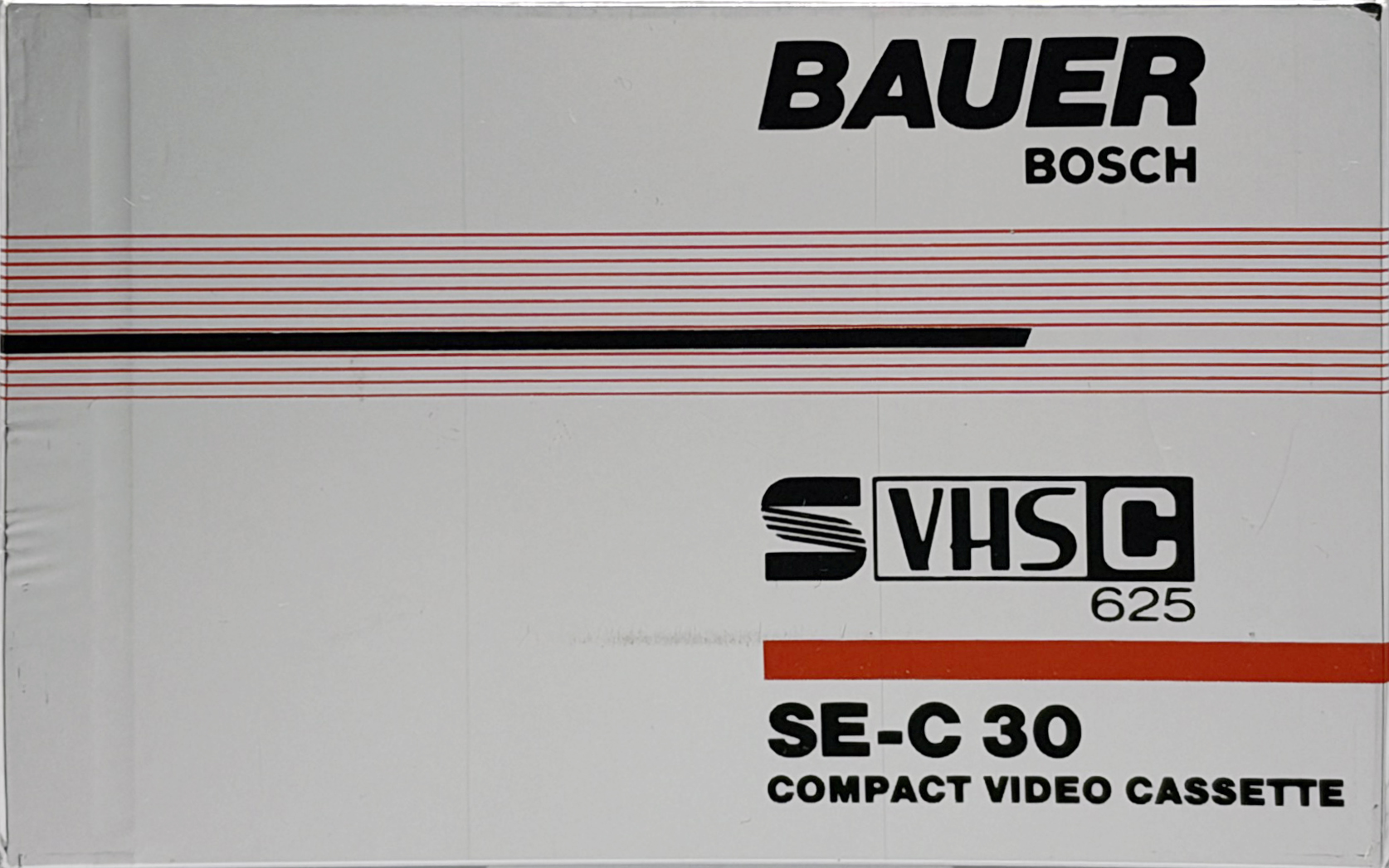 VHS-C (VHS Compact) Bauer 30 "625 SE-C" Type I Normal Germany