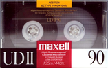 Compact Cassette Maxell UDII / UD2 90 Type II Chrome 1988 USA