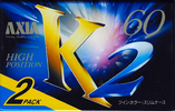 2 pack AXIA K2 60 "K2B 602" Type II Chrome 1995 Japan