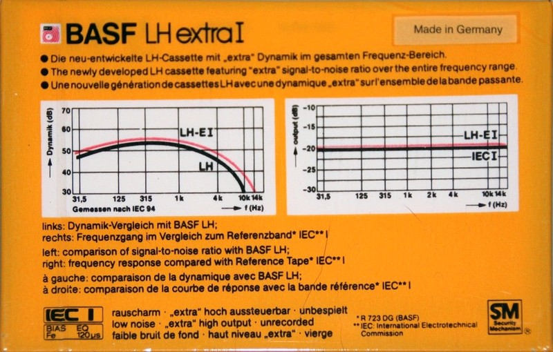 Compact Cassette: BASF  - LH Extra I 90