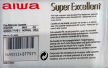 Compact Cassette Aiwa FRC 110 "SE Super Excellent" Type I Normal 1988 Europe