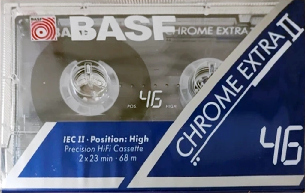 Compact Cassette BASF Chrome Extra II 46 Type II Chrome 1991 Europe