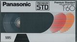 VHS, Video Home System Panasonic Premium STD 60 "NV-T60PSD" Type I Normal 1986 USA