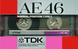 Compact Cassette TDK AE 46 "AE-46" Type I Normal 1987 Japan