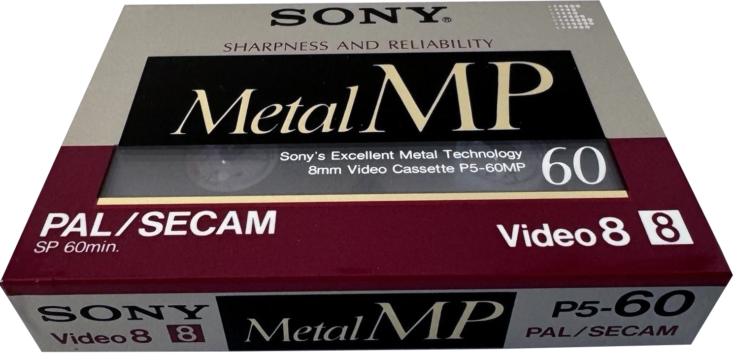 Video8, Hi8, Digital8 Sony MP 60 "Video8 P5-60MP" Type IV Metal 1989 Europe