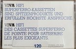 Compact Cassette VIVA HIFI Superferro 120 Type I Normal 1985 France, Germany