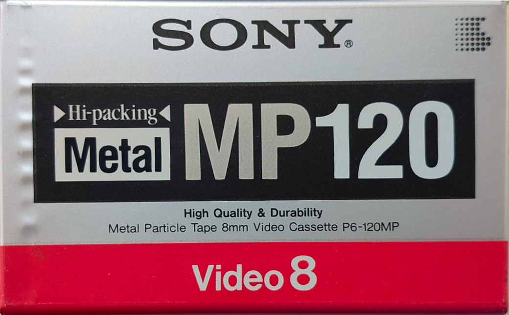 Video8, Hi8, Digital8 Sony MP 120 "Video8 P6-120MPD" Type IV Metal 1992 Japan