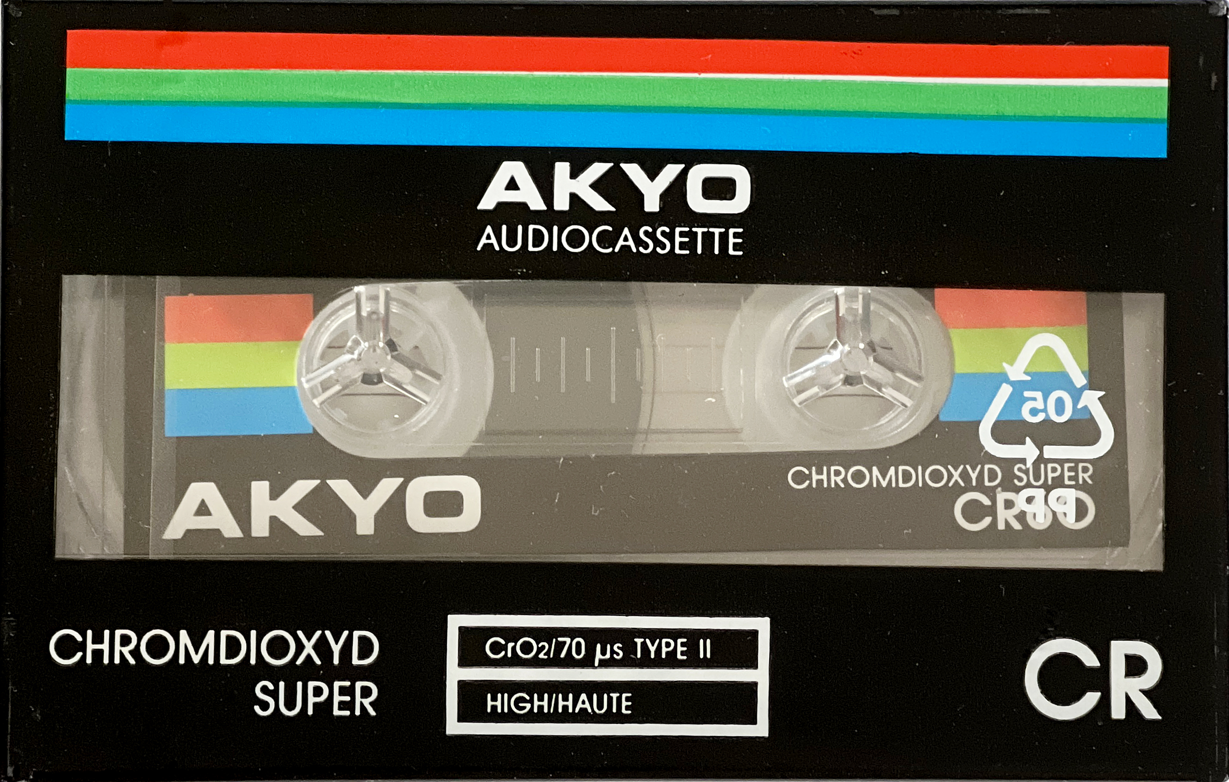 Compact Cassette Akyo 60 "CR" Type II Chrome Europe