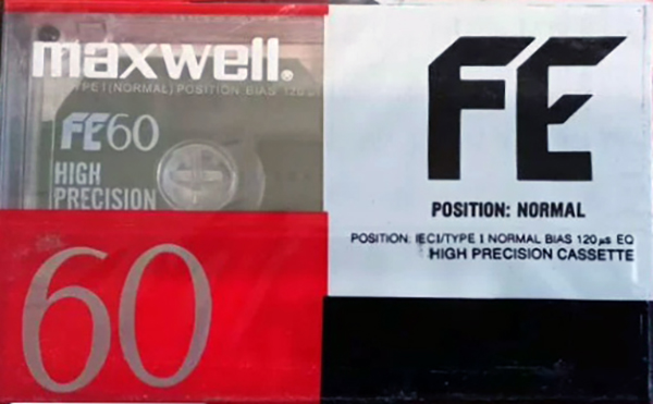 Compact Cassette Maxwell FE 60 Type I Normal Singapore