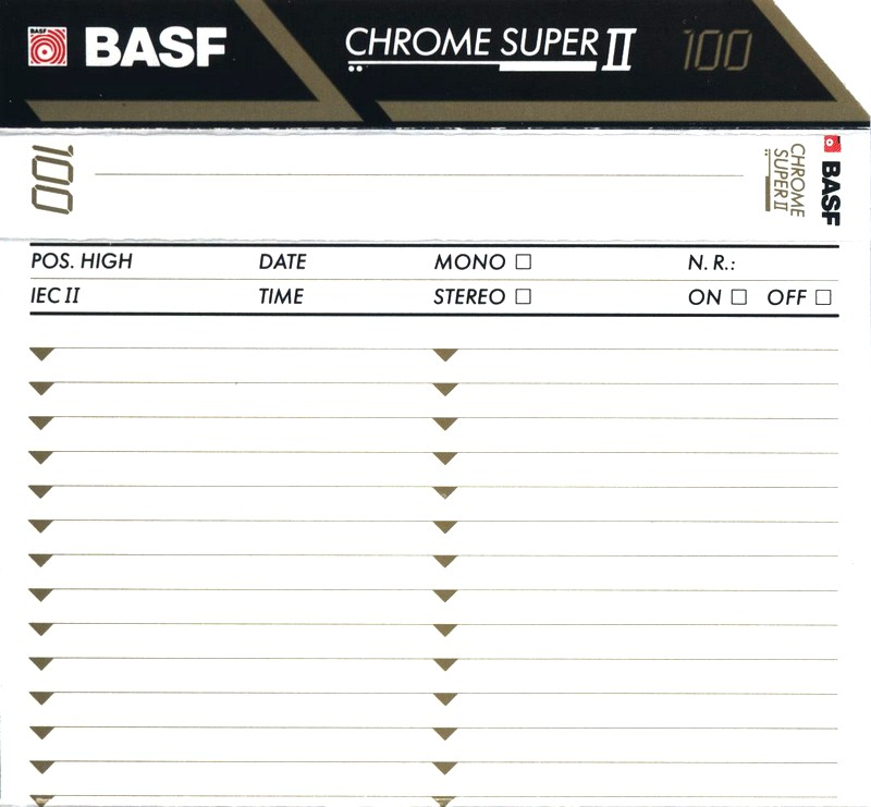 Compact Cassette: BASF  - Chrome Super II 100