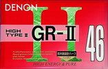 Compact Cassette Denon GR-II 46 "GR-2 46U" Type II Chrome 1994 Japan
