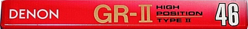 Compact Cassette Denon GR-II 46 "GR-2 46U" Type II Chrome 1994 Japan