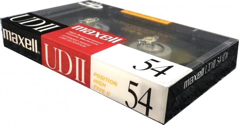 Compact Cassette Maxell UDII / UD2 54 Type II Chrome 1989 Japan