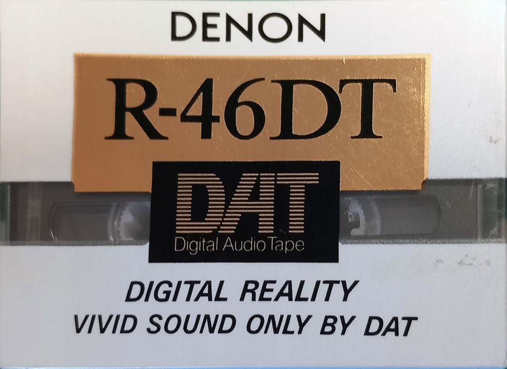 Digital Audio Tape Denon 46 "R-46DT S" Type IV Metal 1991 Japan
