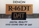 Digital Audio Tape Denon 46 "R-46DT S" Type IV Metal 1991 Japan