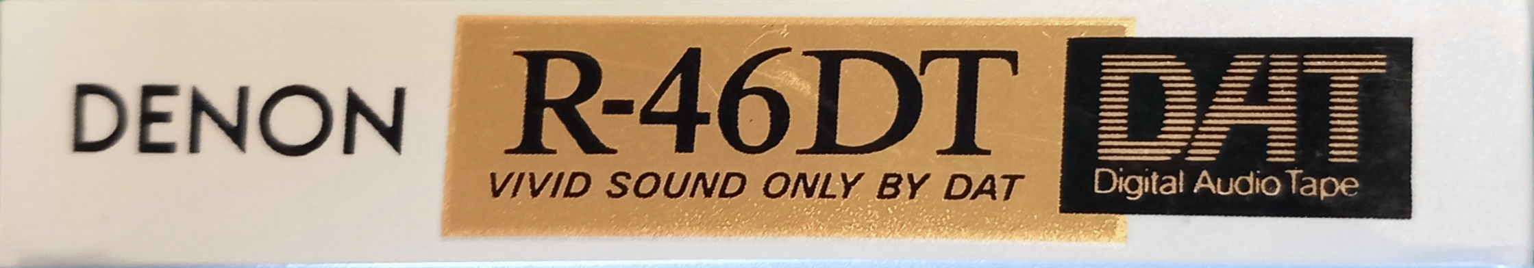 Digital Audio Tape Denon 46 "R-46DT S" Type IV Metal 1991 Japan
